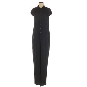 Splendid Medium Jumpsuit Black Fringe Pockets